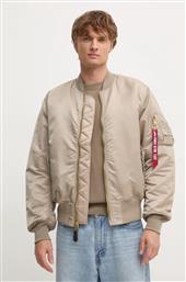 ΜΠΟΥΦΑΝ BOMBER ΑΝΔΡΙΚΑ, ΧΡΩΜΑ: ΜΠΕΖ ALPHA INDUSTRIES