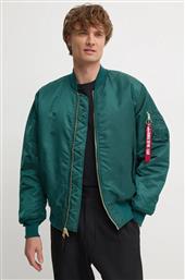 ΜΠΟΥΦΑΝ BOMBER ΑΝΔΡΙΚΑ, ΧΡΩΜΑ: ΠΡΑΣΙΝΟ ALPHA INDUSTRIES