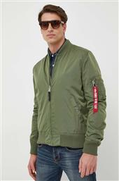 ΜΠΟΥΦΑΝ BOMBER ΑΝΔΡΙΚΑ, ΧΡΩΜΑ: ΠΡΑΣΙΝΟ F30 ALPHA INDUSTRIES