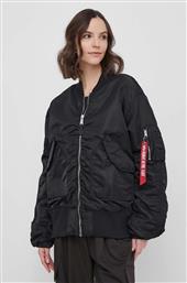 ΜΠΟΥΦΑΝ BOMBER CWU MA-1 BOMBER NC WMN ΓΥΝΑΙΚΕΙΟ, ΧΡΩΜΑ: ΜΑΥΡΟ ALPHA INDUSTRIES