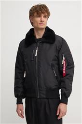 ΜΠΟΥΦΑΝ BOMBER INJECTOR III ΑΝΔΡΙΚΑ, ΧΡΩΜΑ: ΜΑΥΡΟ F30 ALPHA INDUSTRIES