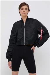 ΜΠΟΥΦΑΝ BOMBER MA-1 BOXY WMN ΓΥΝΑΙΚΕΙΟ, ΧΡΩΜΑ: ΜΑΥΡΟ ALPHA INDUSTRIES