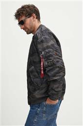 ΜΠΟΥΦΑΝ BOMBER MA-1 CS CAMO ΑΝΔΡΙΚΟ, ΧΡΩΜΑ: ΜΑΥΡΟ ALPHA INDUSTRIES