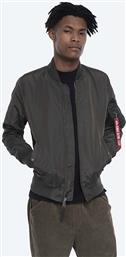 ΜΠΟΥΦΑΝ BOMBER MA-1 TT ΑΝΔΡΙΚΑ, ΧΡΩΜΑ: ΠΡΑΣΙΝΟ F30 ALPHA INDUSTRIES