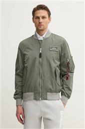 ΜΠΟΥΦΑΝ BOMBER MA-1 TTC ΧΡΩΜΑ: ΠΡΑΣΙΝΟ, 126101 ALPHA INDUSTRIES