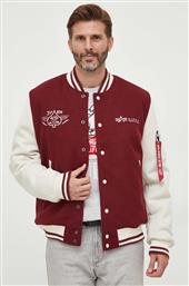 ΜΠΟΥΦΑΝ BOMBER VARSITY AIR FORCE JACKET ΑΝΔΡΙΚΟ F30 ALPHA INDUSTRIES