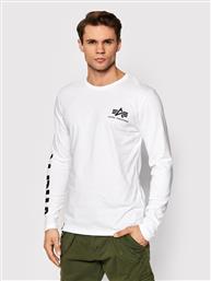 LONGSLEEVE PRINT HEAVY 116570 ΛΕΥΚΟ REGULAR FIT ALPHA INDUSTRIES