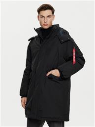 PARKA 148124 ΜΑΥΡΟ REGULAR FIT ALPHA INDUSTRIES