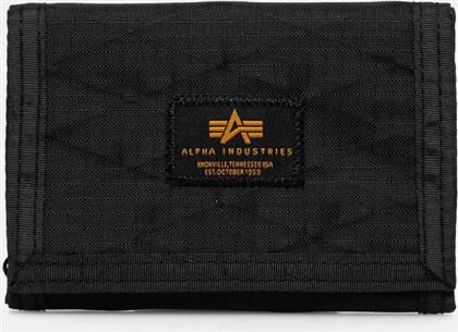 ΠΟΡΤΟΦΟΛΙ COMBAT LABEL WALLET ΧΡΩΜΑ: ΜΑΥΡΟ, 156951 ALPHA INDUSTRIES