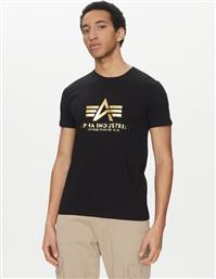 T-SHIRT BASIC 100501 ΜΑΥΡΟ REGULAR FIT ALPHA INDUSTRIES