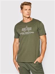 T-SHIRT BASIC 118505 ΠΡΑΣΙΝΟ REGULAR FIT ALPHA INDUSTRIES από το MODIVO