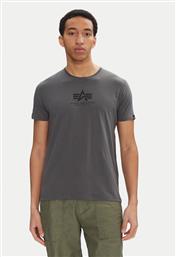 T-SHIRT BASIC 118533 ΜΑΥΡΟ REGULAR FIT ALPHA INDUSTRIES από το MODIVO