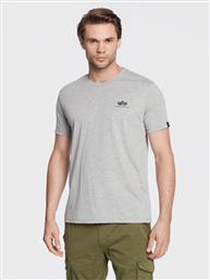 T-SHIRT BASIC 188505 ΓΚΡΙ REGULAR FIT ALPHA INDUSTRIES από το MODIVO