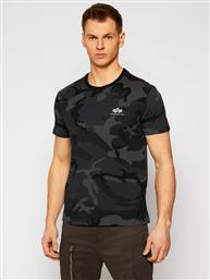 T-SHIRT BASIC T SMALL LOGO CAMO 188505C ΓΚΡΙ REGULAR FIT ALPHA INDUSTRIES