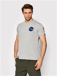 T-SHIRT SPACE SHUTTLE 176507 ΓΚΡΙ REGULAR FIT ALPHA INDUSTRIES