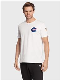 T-SHIRT SPACE SHUTTLE 176507 ΛΕΥΚΟ REGULAR FIT ALPHA INDUSTRIES