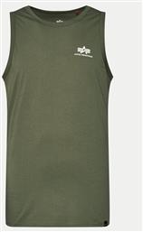 TANK TOP SMALL LOGO TANK 196541 ΠΡΑΣΙΝΟ REGULAR FIT ALPHA INDUSTRIES