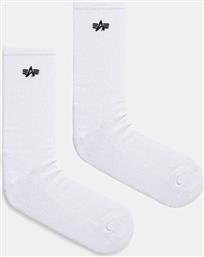 ΒΑΜΒΑΚΕΡΕΣ ΚΑΛΤΣΕΣ BASIC SOCKS 3 PACK 3-PACK ΧΡΩΜΑ: ΑΣΠΡΟ, 156986 ALPHA INDUSTRIES