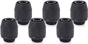 HF COMPRESSION FITTING TPV METALL - 12,7/7,6MM GEE - BLACK - 6ER KIT ALPHACOOL