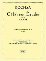 BOCHSA - 40 EASY ETUDES FOR HARP, OP. 318, VOL. 2 ALPHONSE LEDUC