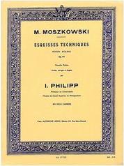 MOSZKOWSKI - ESQUISSES TECHNIQUES OP.97 N 2 ALPHONSE LEDUC