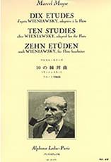 MOYSE - 10 ETUDES D'APRES WIENIAWSKY ALPHONSE LEDUC