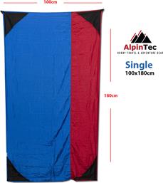 100-BERD ALPIN TEC ΨΑΘΑ FAVOUR SINGLE (100X180CM) - BLUE/RED ALPINTEC από το ATHLETIX