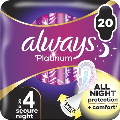 ΣΕΡΒΙΕΤΕΣ ULTRA PLATINUM SECURE NIGHT 20 ΤΕΜΑΧΙΑ ALWAYS