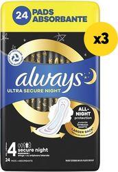 ΣΕΡΒΙΕΤΕΣ ULTRA SECURE NIGHT 72TMX (3X24ΤΜΧ) ALWAYS