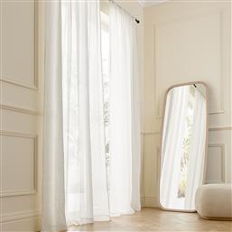 ΔΙΑΦΑΝΗΣ ΛΙΝΗ ΚΟΥΡΤΙΝΑ ΜΕ ΔΙΑΚΟΣΜΗΤΙΚΑ ΑΝΟΙΓΜΑΤΑ 140X320 CM AM PM