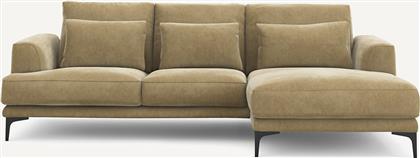 ΓΩΝΙΑΚΟΣ ΔΕΞΙΟΣ ΚΑΝΑΠΕΣ ΜΕ ΒΕΛΟΥΔΙΝΗ ΤΑΠΕΤΣΑΡΙΑ STONEWASHED Μ149XΠ258XΥ83CM AM PM