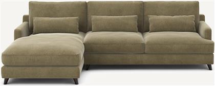 ΓΩΝΙΑΚΟΣ ΚΑΝΑΠΕΣ ΑΠΟ ΛΙΝΟ ΒΕΛΟΥΔΟ Μ172XΠ294XΥ83CM AM PM