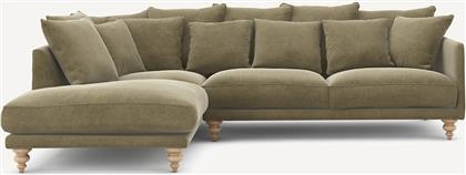 ΓΩΝΙΑΚΟΣ ΚΑΝΑΠΕΣ ΑΠΟ ΛΙΝΟ ΒΕΛΟΥΔΟ Μ206XΠ279XΥ93CM AM PM