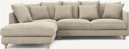 ΓΩΝΙΑΚΟΣ ΚΑΝΑΠΕΣ ΑΠΟ ΛΙΝΟ ΒΕΛΟΥΔΟ Μ209XΠ279XΥ93CM AM PM από το LA REDOUTE