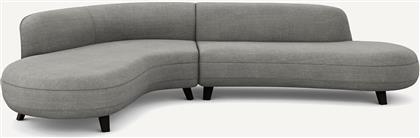 ΓΩΝΙΑΚΟΣ ΚΑΝΑΠΕΣ ΑΠΟ ΒΑΜΒΑΚΙ ΛΙΝΟ - ROSEBURY DESIGN E.GALLINA Μ183XΠ277XΥ75CM AM PM