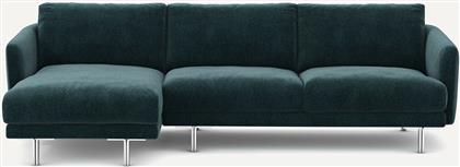 ΓΩΝΙΑΚΟΣ ΚΑΝΑΠΕΣ ΑΠΟ ΒΕΛΟΥΔΙΝO CHENILLE Μ148XΠ246XΥ76CM AM PM