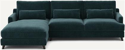 ΓΩΝΙΑΚΟΣ ΚΑΝΑΠΕΣ ΑΠΟ ΒΕΛΟΥΔΙΝΟ CHENILLE Μ172XΠ294XΥ83CM AM PM