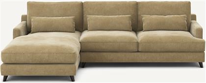 ΓΩΝΙΑΚΟΣ ΚΑΝΑΠΕΣ ΑΠΟ ΒΕΛΟΥΔΟ STONEWASHED Μ172XΠ294XΥ83CM AM PM