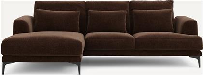 ΓΩΝΙΑΚΟΣ ΚΑΝΑΠΕΣ ΑΡΙΣΤΕΡΟΣ ΑΠΟ ΒΕΛΟΥΔΙΝΟ CHENILLE Μ149XΠ258XΥ83CM AM PM