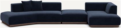 ΓΩΝΙΑΚΟΣ ΚΑΝΑΠΕΣ ΔΕΞΙΑ XL ΑΠΟ ΒΕΛΟΥΔΟ CHENILLE Μ152XΠ416XΥ67CM AM PM