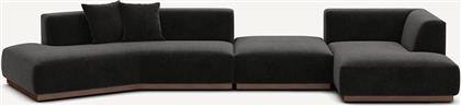 ΓΩΝΙΑΚΟΣ ΚΑΝΑΠΕΣ ΔΕΞΙΑ XL ΑΠΟ ΒΕΛΟΥΔΟ CHENILLE Μ152XΠ416XΥ67CM AM PM