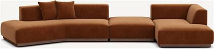 ΓΩΝΙΑΚΟΣ ΚΑΝΑΠΕΣ ΔΕΞΙΑ XL ΑΠΟ ΒΕΛΟΥΔΟ CHENILLE Μ152XΠ416XΥ67CM AM PM