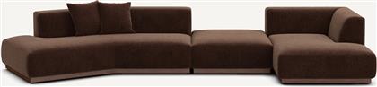 ΓΩΝΙΑΚΟΣ ΚΑΝΑΠΕΣ ΔΕΞΙΑ XL ΑΠΟ ΒΕΛΟΥΔΟ CHENILLE Μ152XΠ416XΥ67CM AM PM