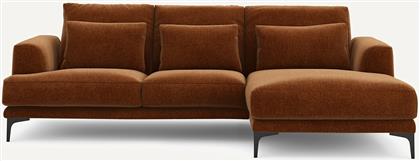 ΓΩΝΙΑΚΟΣ ΚΑΝΑΠΕΣ ΔΕΞΙΟΣ ΑΠΟ ΒΕΛΟΥΔΙΝΟ CHENILLE Μ149XΠ258XΥ83CM AM PM