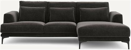 ΓΩΝΙΑΚΟΣ ΚΑΝΑΠΕΣ ΔΕΞΙΟΣ ΑΠΟ ΒΕΛΟΥΔΙΝΟ CHENILLE Μ149XΠ258XΥ83CM AM PM