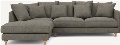 ΓΩΝΙΑΚΟΣ ΚΑΝΑΠΕΣ-ΚΡΕΒΑΤΙ ΜΕ ΥΦΑΣΜΑ ΤΥΠΟΥ ΤΟΥΙΝΤ Μ209XΠ279XΥ93CM AM PM