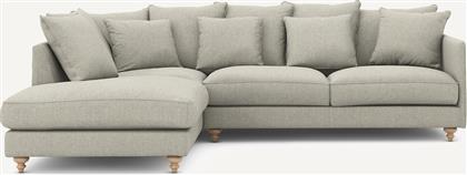 ΓΩΝΙΑΚΟΣ ΚΑΝΑΠΕΣ-ΚΡΕΒΑΤΙ ΜΕ ΥΦΑΣΜΑ ΤΥΠΟΥ ΤΟΥΙΝΤ Μ209XΠ279XΥ93CM AM PM