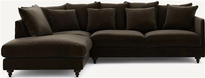 ΓΩΝΙΑΚΟΣ ΚΑΝΑΠΕΣ-ΚΡΕΒΑΤΙ ΜΕ ΒΕΛΟΥΔΟ Μ209XΠ279XΥ93CM AM PM