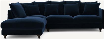 ΓΩΝΙΑΚΟΣ ΚΑΝΑΠΕΣ-ΚΡΕΒΑΤΙ ΜΕ ΒΕΛΟΥΔΟ Μ209XΠ279XΥ93CM AM PM