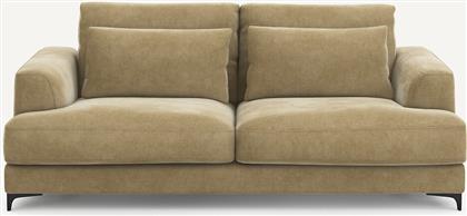 ΠΤΥΣΣΟΜΕΝΟΣ ΤΡΙΘΕΣΙΟΣ ΚΑΝΑΠΕΣ-ΚΡΕΒΑΤΙ ΜΕ ΒΕΛΟΥΔΙΝΗ ΤΑΠΕΤΣΑΡΙΑ STONEWASHED Μ105XΠ217XΥ83CM AM PM